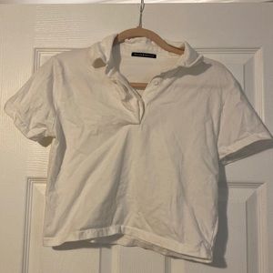 Brandy Melville collared crop top